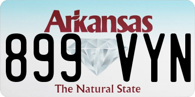 AR license plate 899VYN