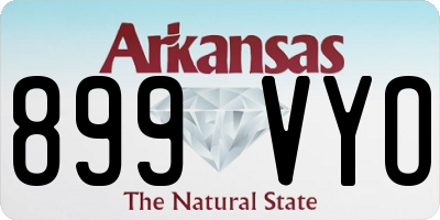 AR license plate 899VYO