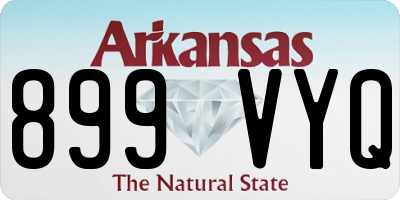 AR license plate 899VYQ