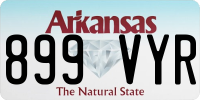 AR license plate 899VYR