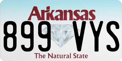 AR license plate 899VYS