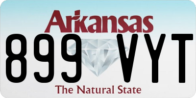 AR license plate 899VYT