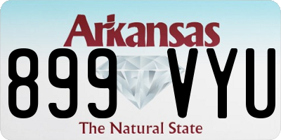 AR license plate 899VYU