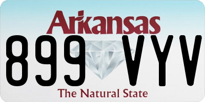 AR license plate 899VYV
