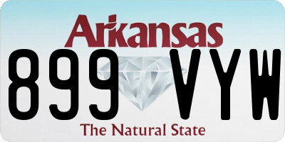 AR license plate 899VYW