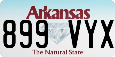 AR license plate 899VYX