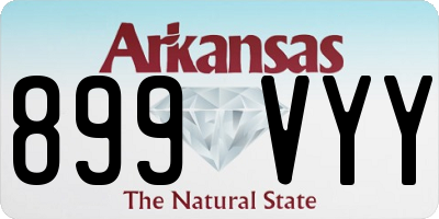 AR license plate 899VYY