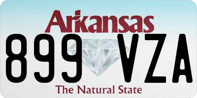 AR license plate 899VZA