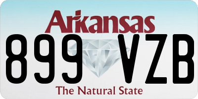 AR license plate 899VZB