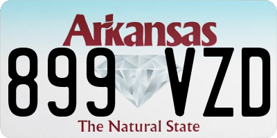 AR license plate 899VZD