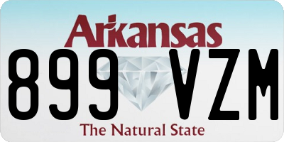 AR license plate 899VZM