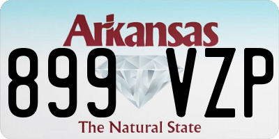 AR license plate 899VZP
