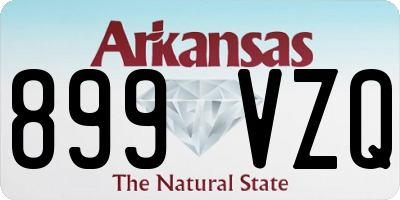 AR license plate 899VZQ