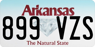 AR license plate 899VZS