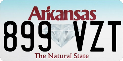 AR license plate 899VZT