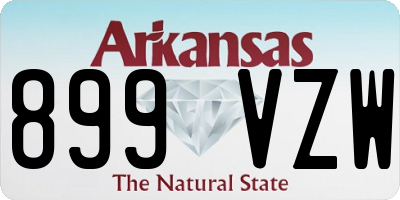 AR license plate 899VZW