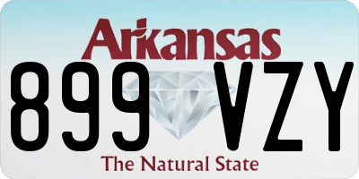 AR license plate 899VZY
