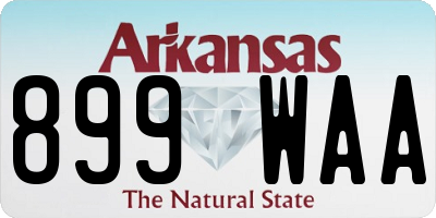 AR license plate 899WAA
