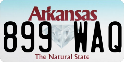 AR license plate 899WAQ