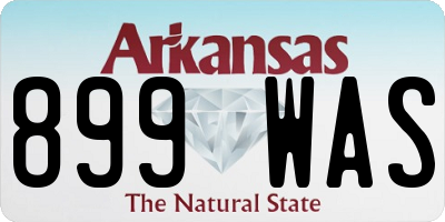 AR license plate 899WAS