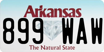 AR license plate 899WAW