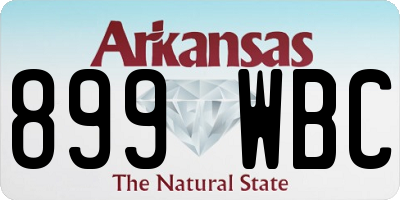 AR license plate 899WBC