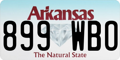 AR license plate 899WBO
