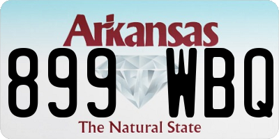 AR license plate 899WBQ