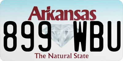 AR license plate 899WBU