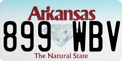 AR license plate 899WBV