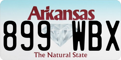 AR license plate 899WBX