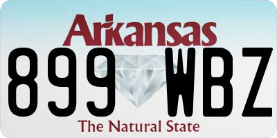 AR license plate 899WBZ