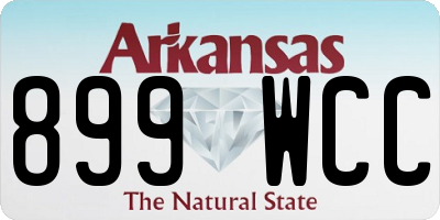 AR license plate 899WCC