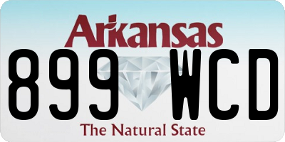 AR license plate 899WCD