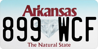 AR license plate 899WCF