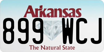 AR license plate 899WCJ