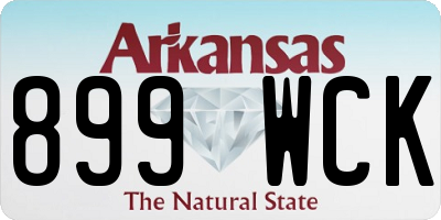AR license plate 899WCK