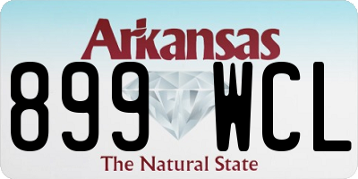 AR license plate 899WCL