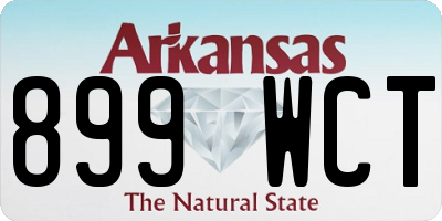 AR license plate 899WCT