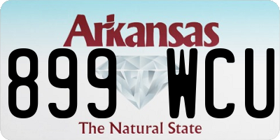 AR license plate 899WCU
