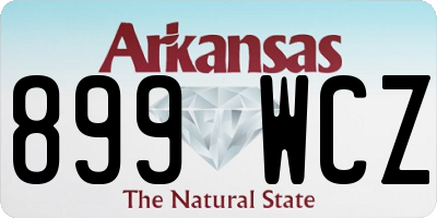 AR license plate 899WCZ