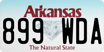 AR license plate 899WDA