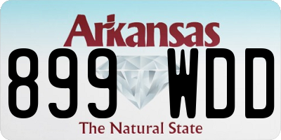 AR license plate 899WDD