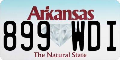 AR license plate 899WDI