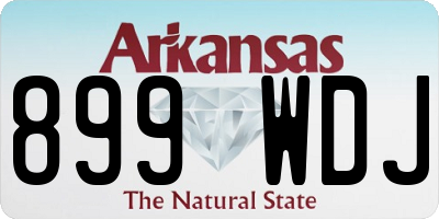 AR license plate 899WDJ