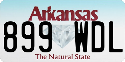 AR license plate 899WDL