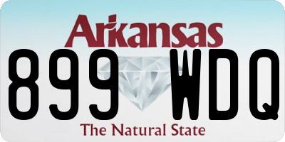 AR license plate 899WDQ