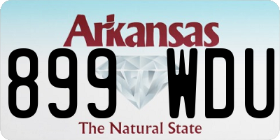 AR license plate 899WDU