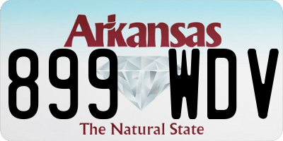 AR license plate 899WDV