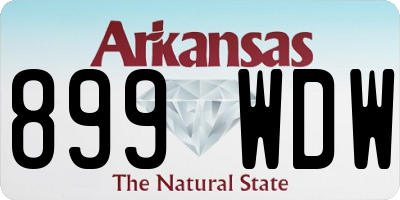 AR license plate 899WDW
